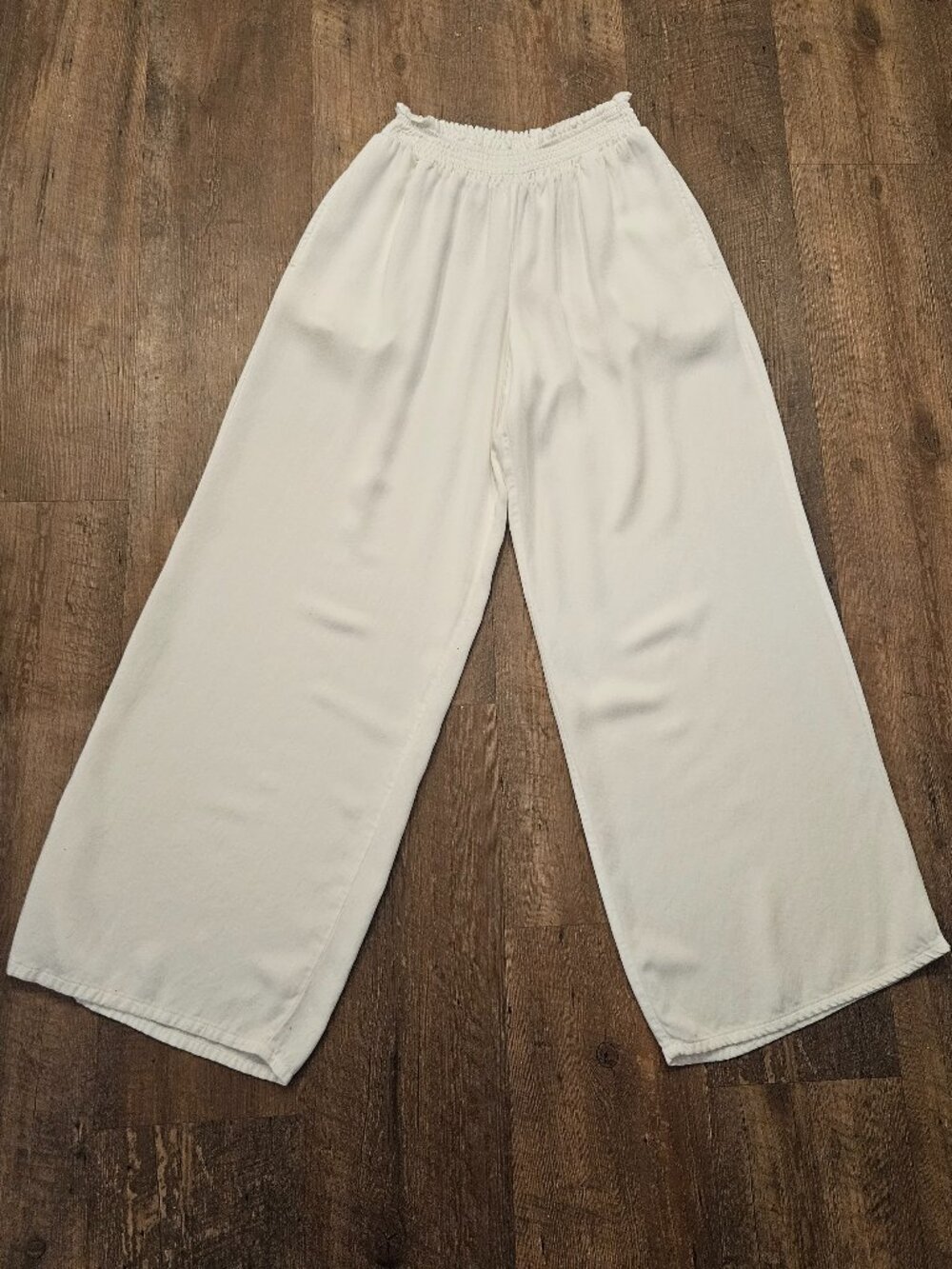 Wild Fable White Wide Leg Pull-On Pants XS High Rise Casual
